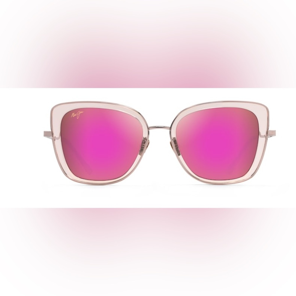 Maui Jim Violet Lake Transparent Pink with Rose Gold Sunglasses